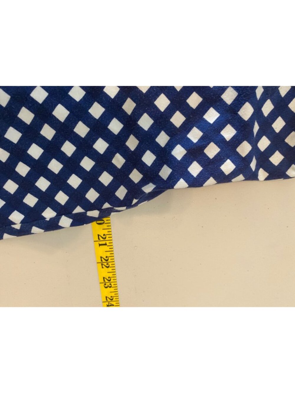 Kate Spade New York Blue & White Ruffle Neck Sleeveless Short Dress XL - Picture 7 of 8